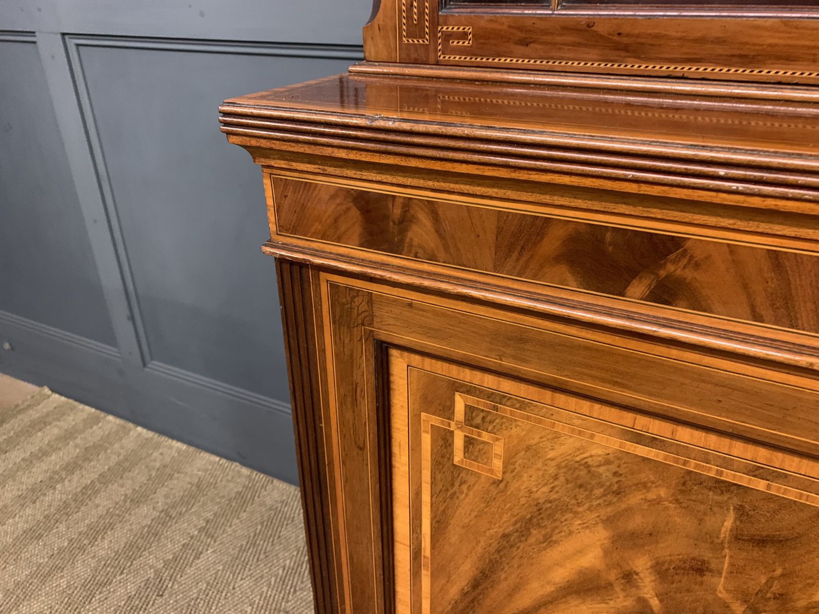 Edwards & Roberts Inlaid Mahogany Bookcase photo buy