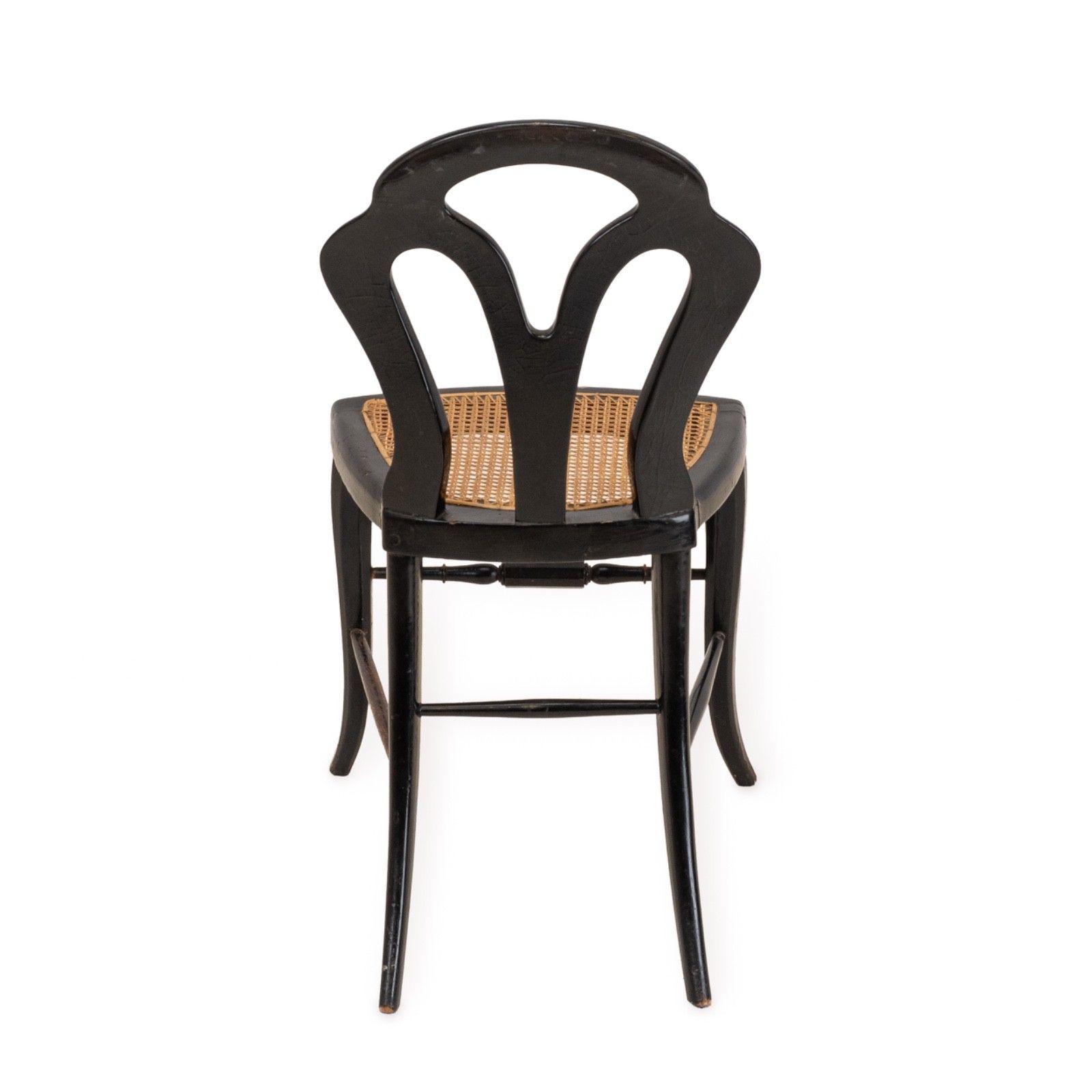 photo vinterior Japanned Chinoiserie Chair, Papier Mâché, Mother Of Pearl, Regency Taste, C.19th