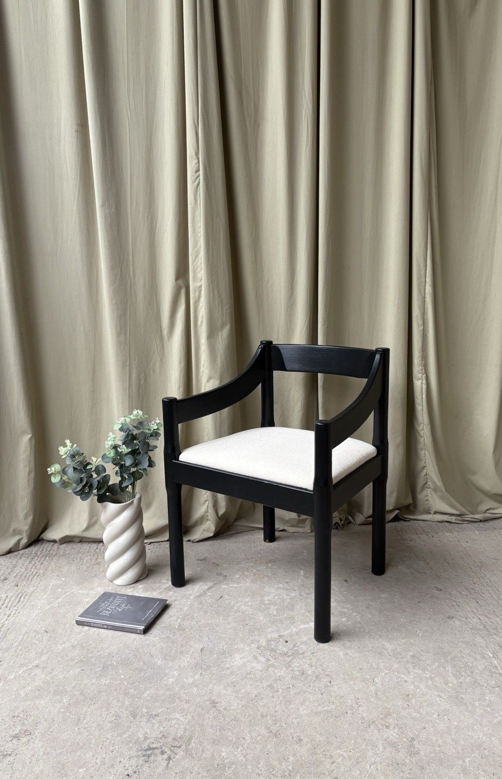 Vtg Mid Century Vico Magistretti Carimate Chair Armchair Desk Chair Danish R1132 photo furniture