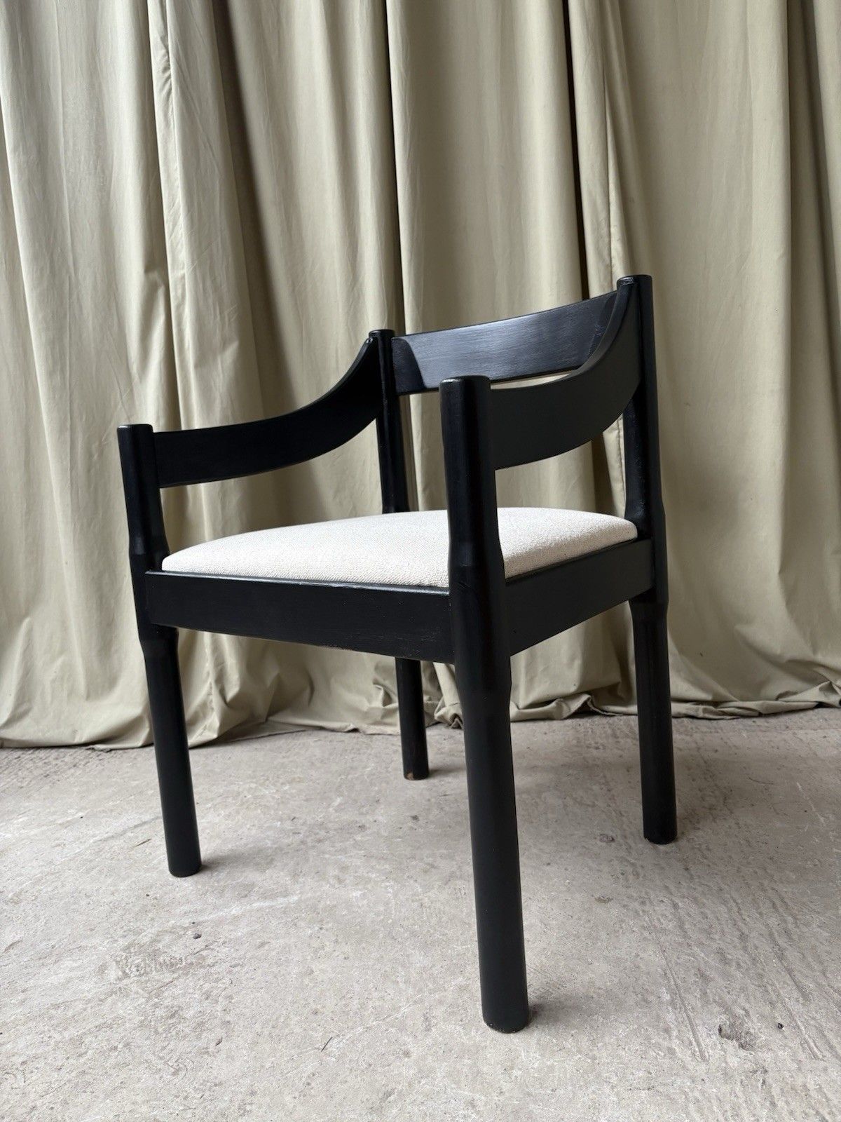 Vtg Mid Century Vico Magistretti Carimate Chair Armchair Desk Chair Danish R1132 photo Furniture