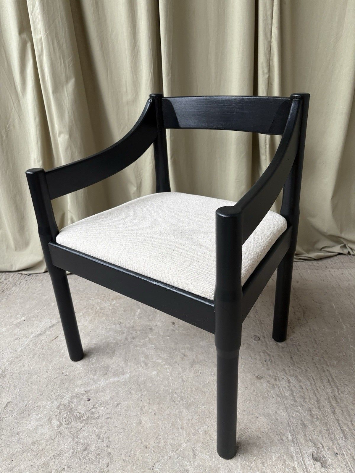 Vtg Mid Century Vico Magistretti Carimate Chair Armchair Desk Chair Danish R1132 photo vintage