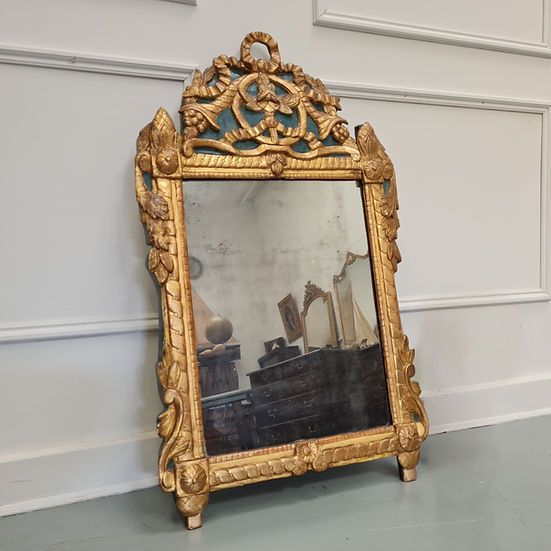 Antique French Marriage Mirror C1790 Free Delivery Eng/Wales