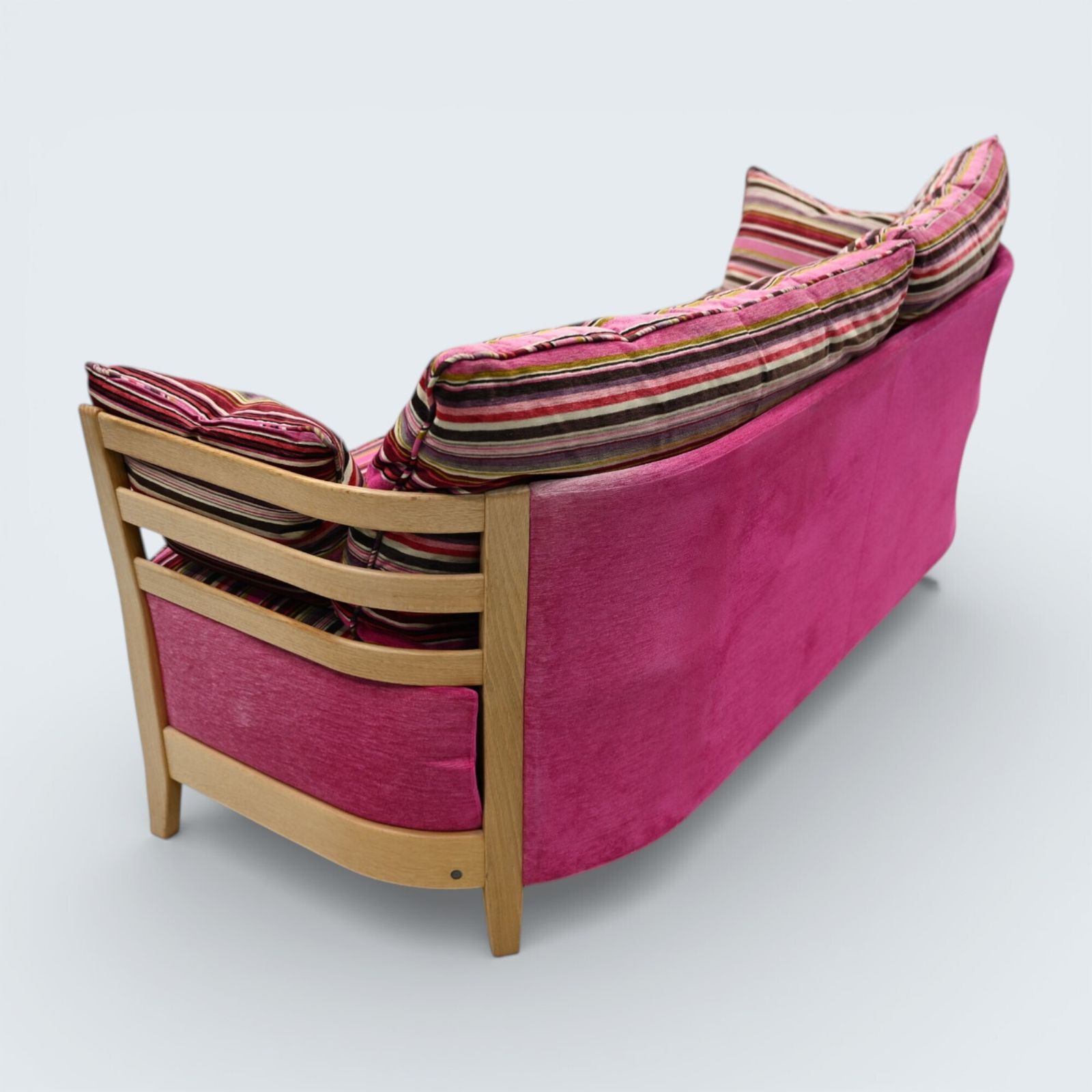 Ercol Pink 3str Sofa Genuine Ercol Upholstery Light Blonde Finish Free Delivery* photo Furniture