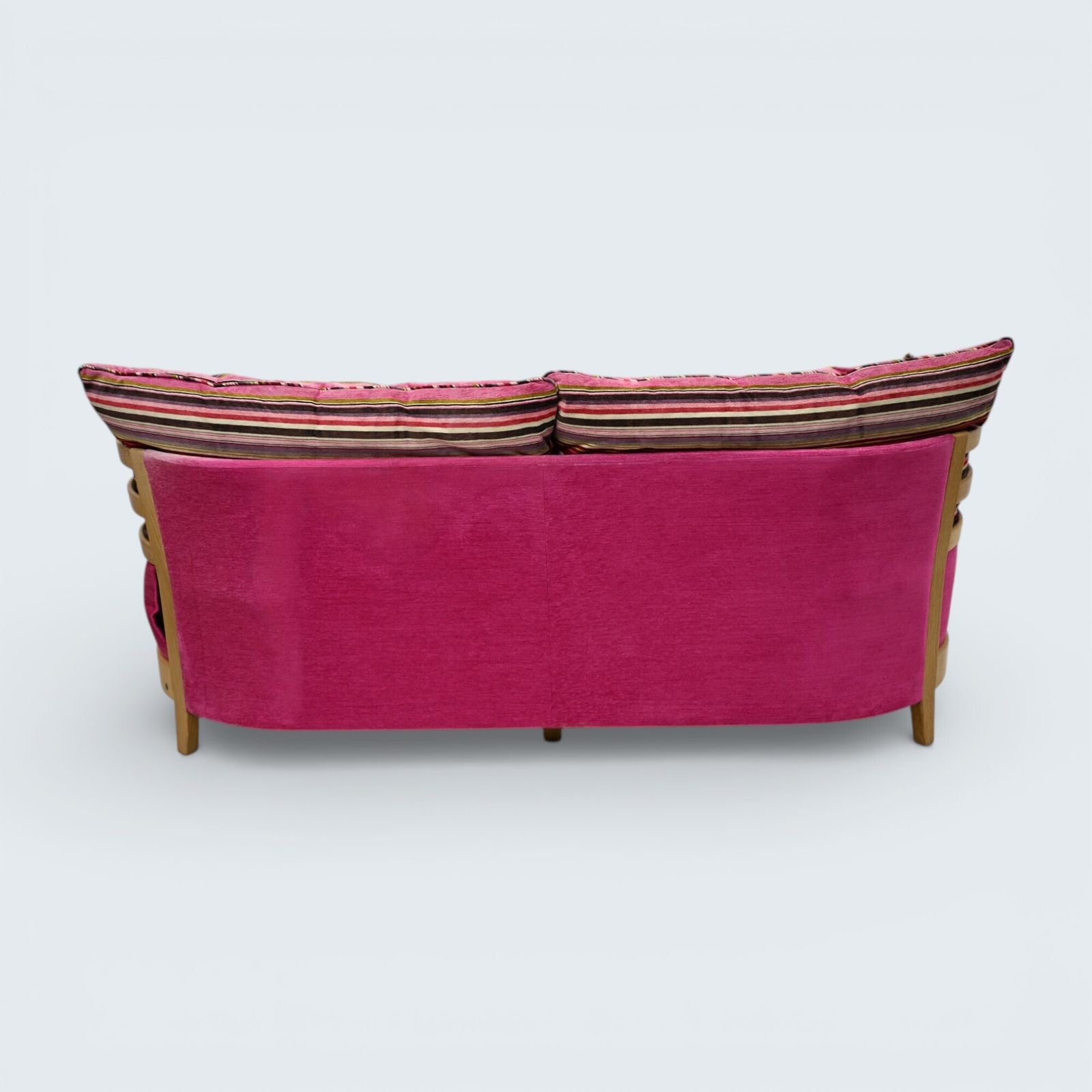 Ercol Pink 3str Sofa Genuine Ercol Upholstery Light Blonde Finish Free Delivery* photo 867.0