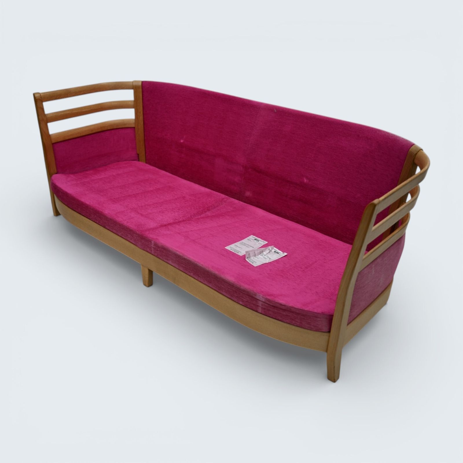 photo vinterior Ercol Pink 3str Sofa Genuine Ercol Upholstery Light Blonde Finish Free Delivery*