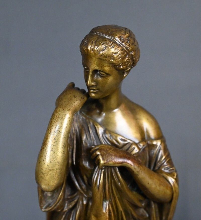 photo vinterior Bronze Sculpture "Diana Of Gabii", After Praxiteles, Signed Raingo Frères – 2nd Half Of The 19th Century