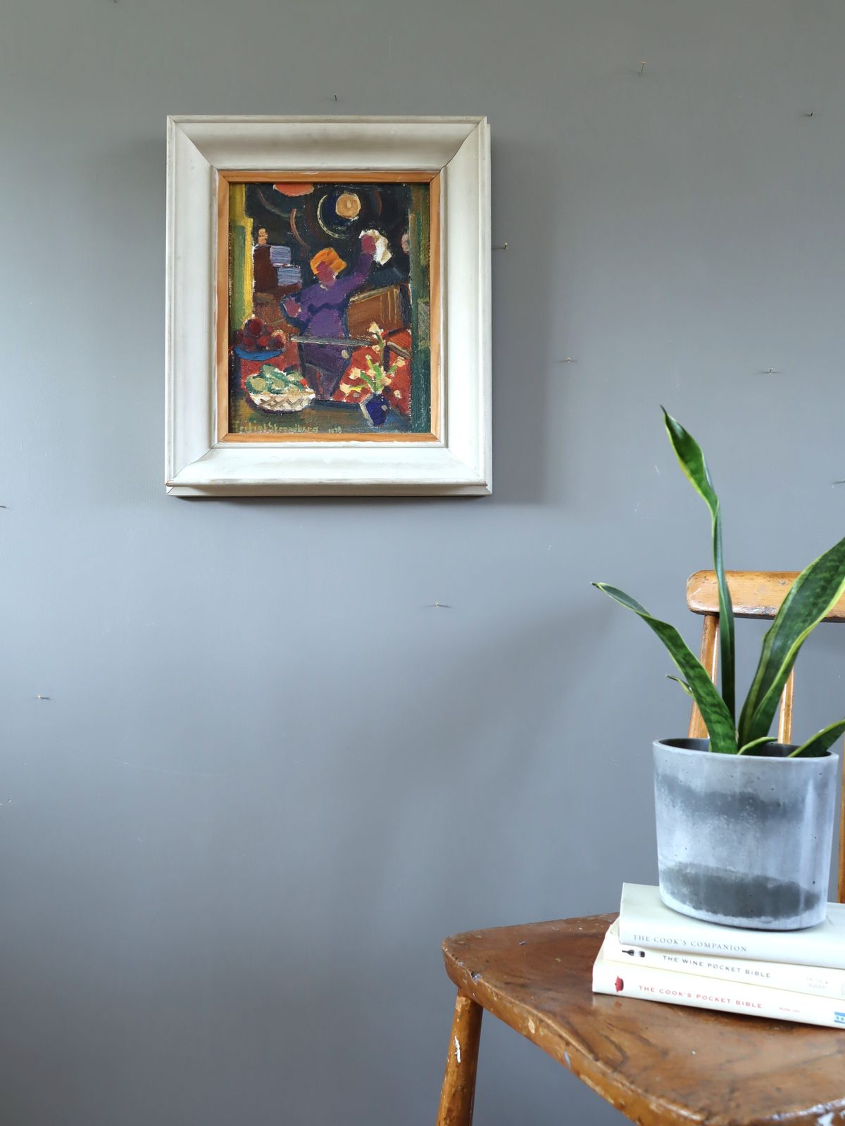 She Who Reaches  In Oil Onto Canvas photo furniture