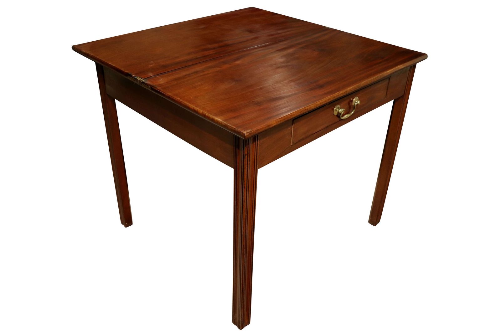 George III Period Mahogany Side Table With Drawer, Late 18th Century photo 432.0