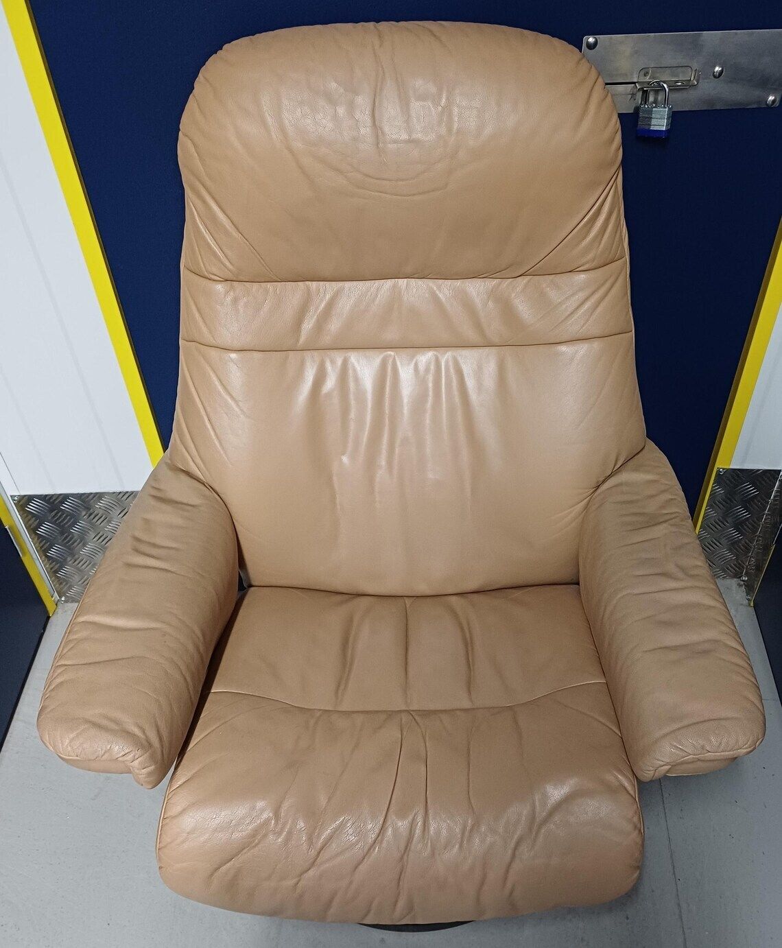 Ekornes Stressless Tan Leather Recliner Armchair And Footstool   Free Delivery Within 50 Miles, Further Afield At Cost. photo Furniture