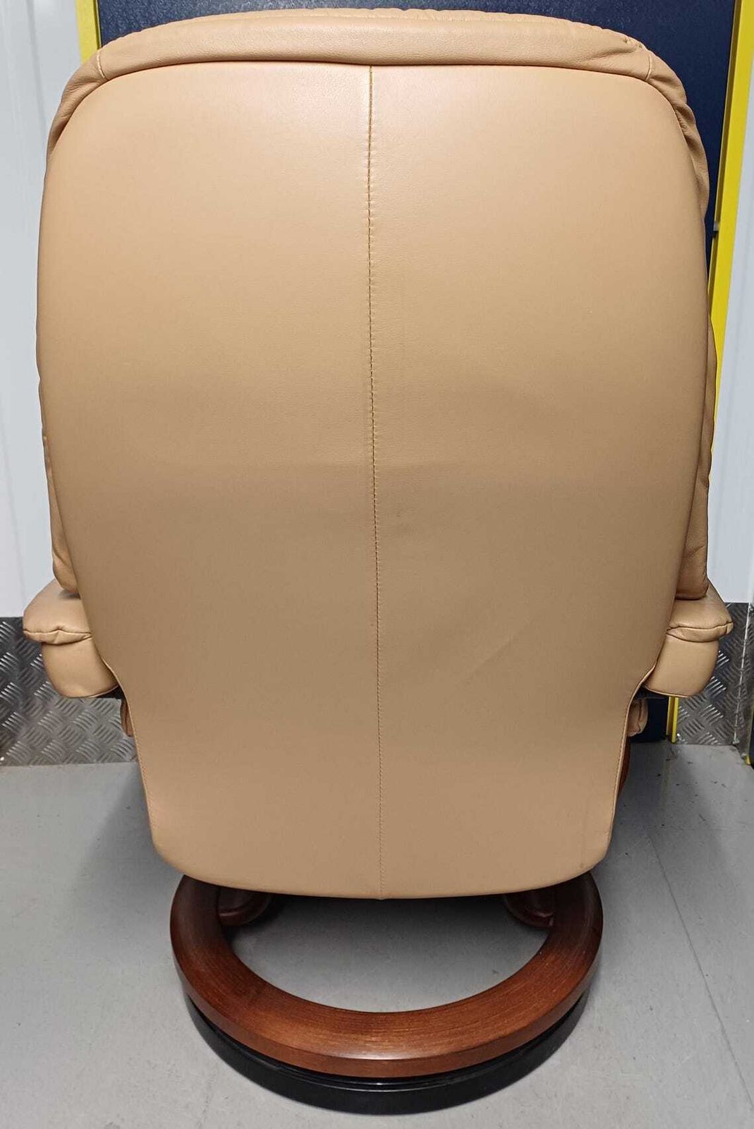photo for sale Ekornes Stressless Tan Leather Recliner Armchair And Footstool   Free Delivery Within 50 Miles, Further Afield At Cost.