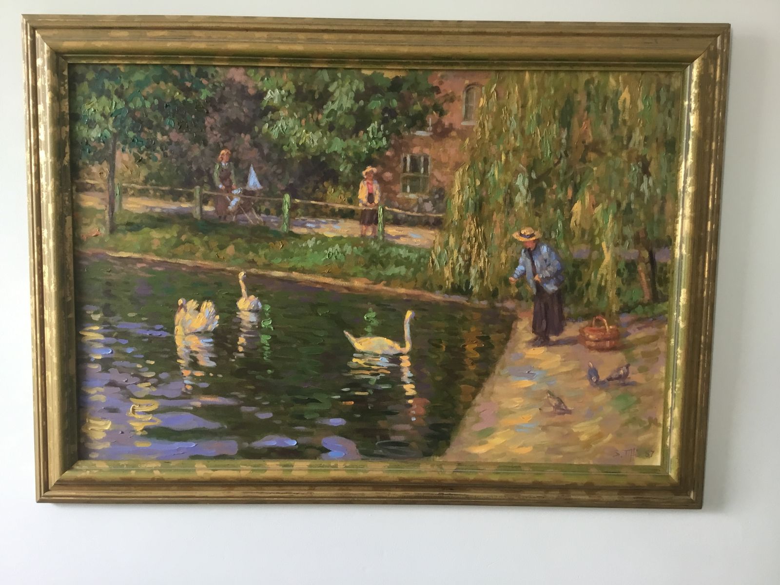 Sheila Tiffin British B1952 Large Impressionist Oil On Canvas 1987