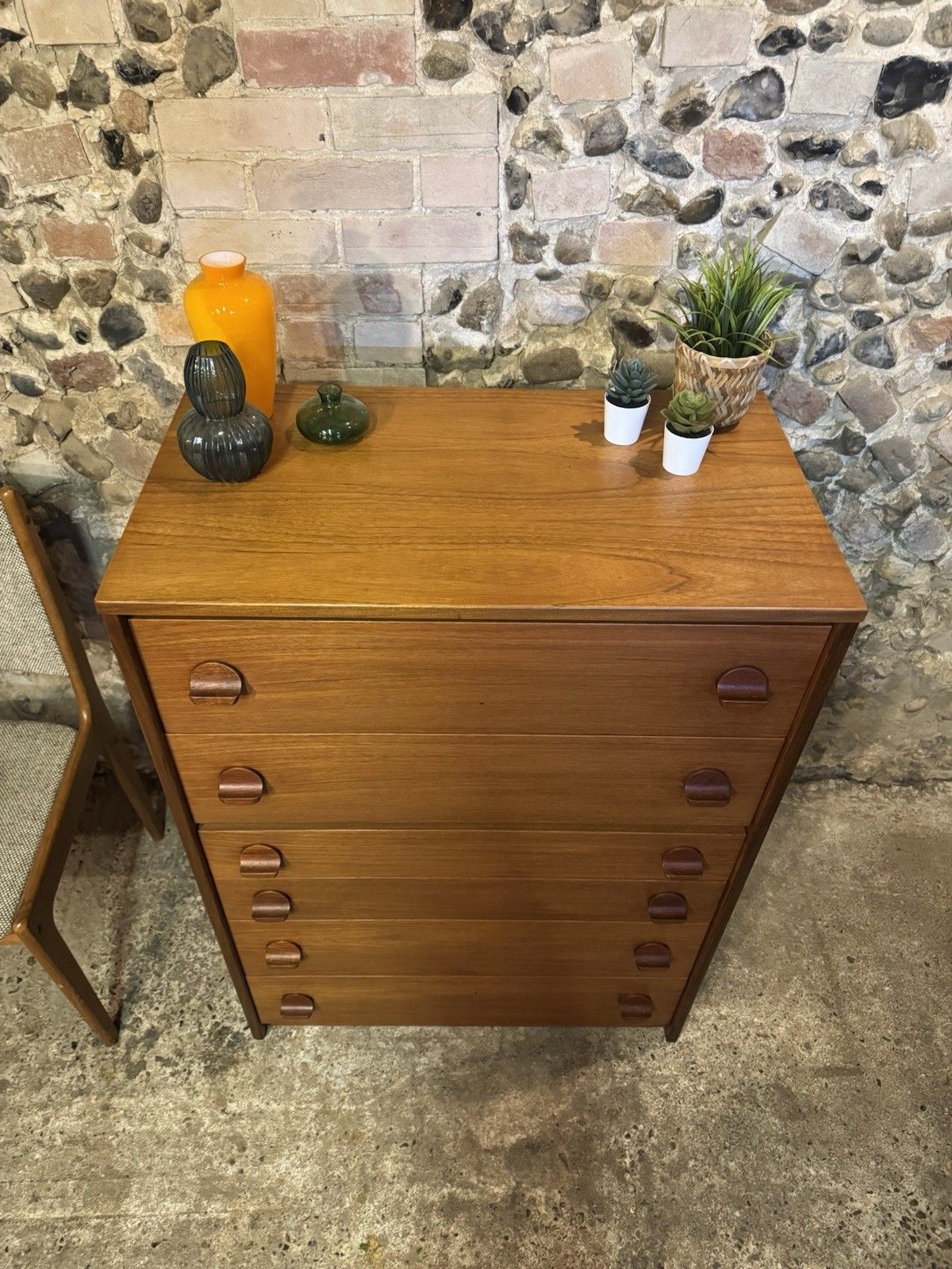🚛 Vintage Mid Century Teak Chest Of Drawers Danish Scandinavian Design / Stag photo 395.0