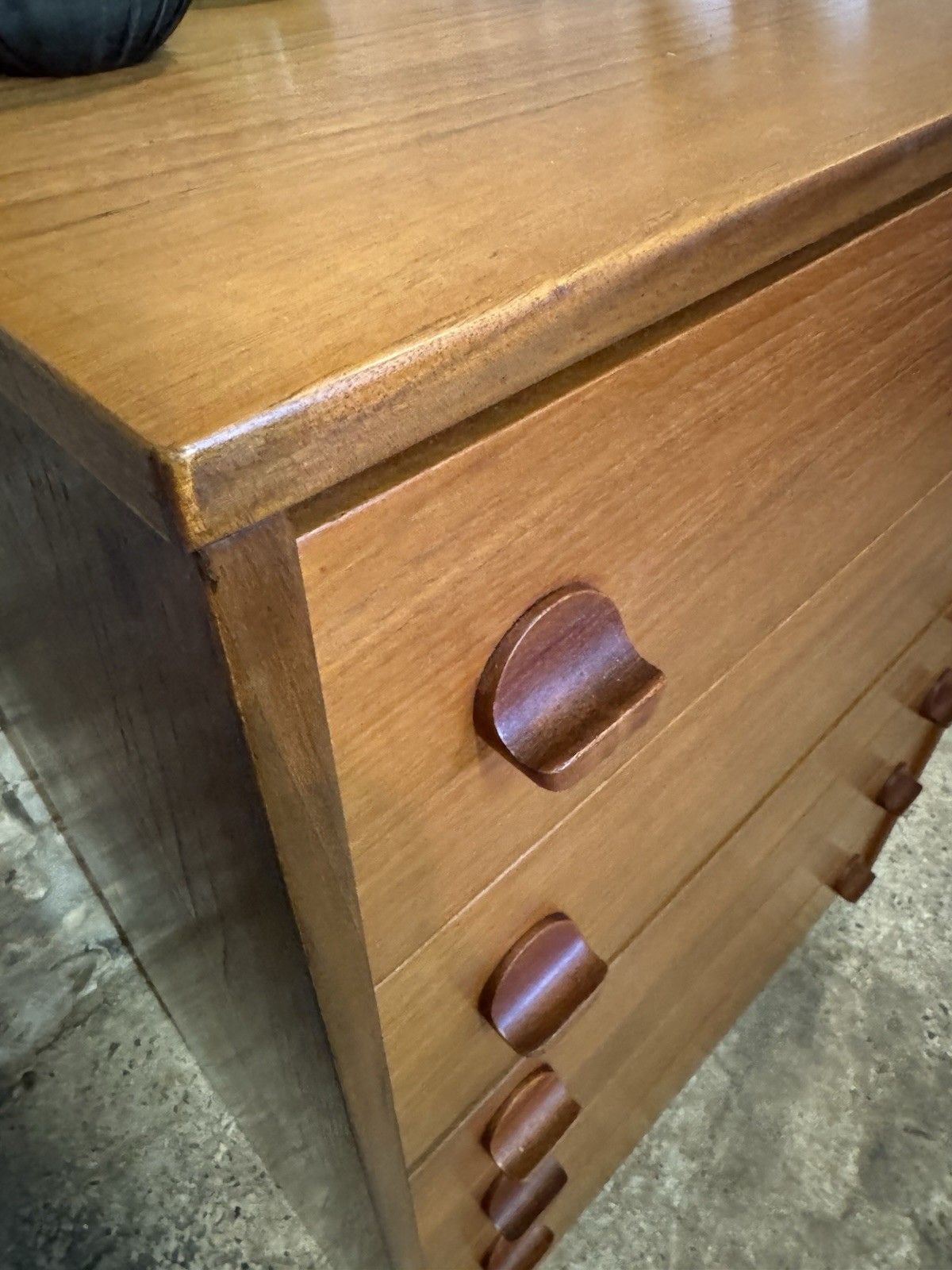 🚛 Vintage Mid Century Teak Chest Of Drawers Danish Scandinavian Design / Stag photo vintage