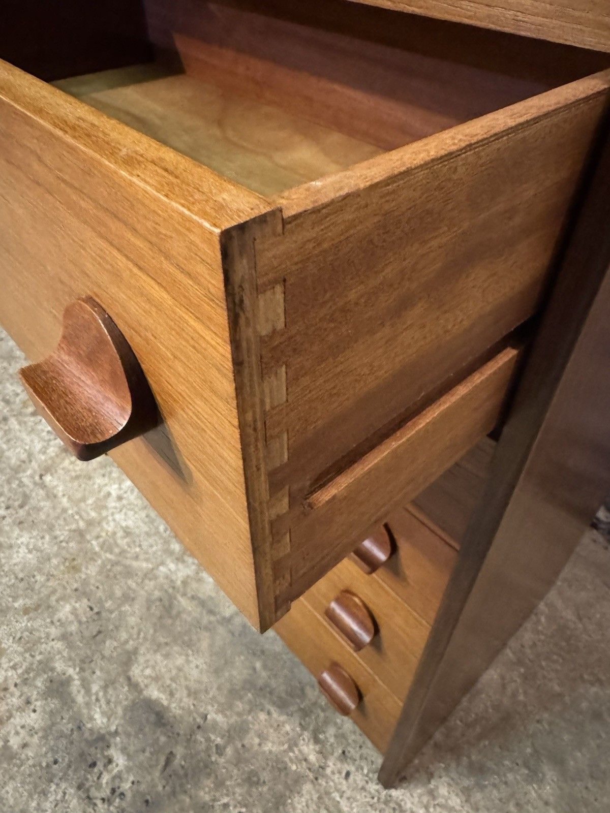photo for sale 🚛 Vintage Mid Century Teak Chest Of Drawers Danish Scandinavian Design / Stag