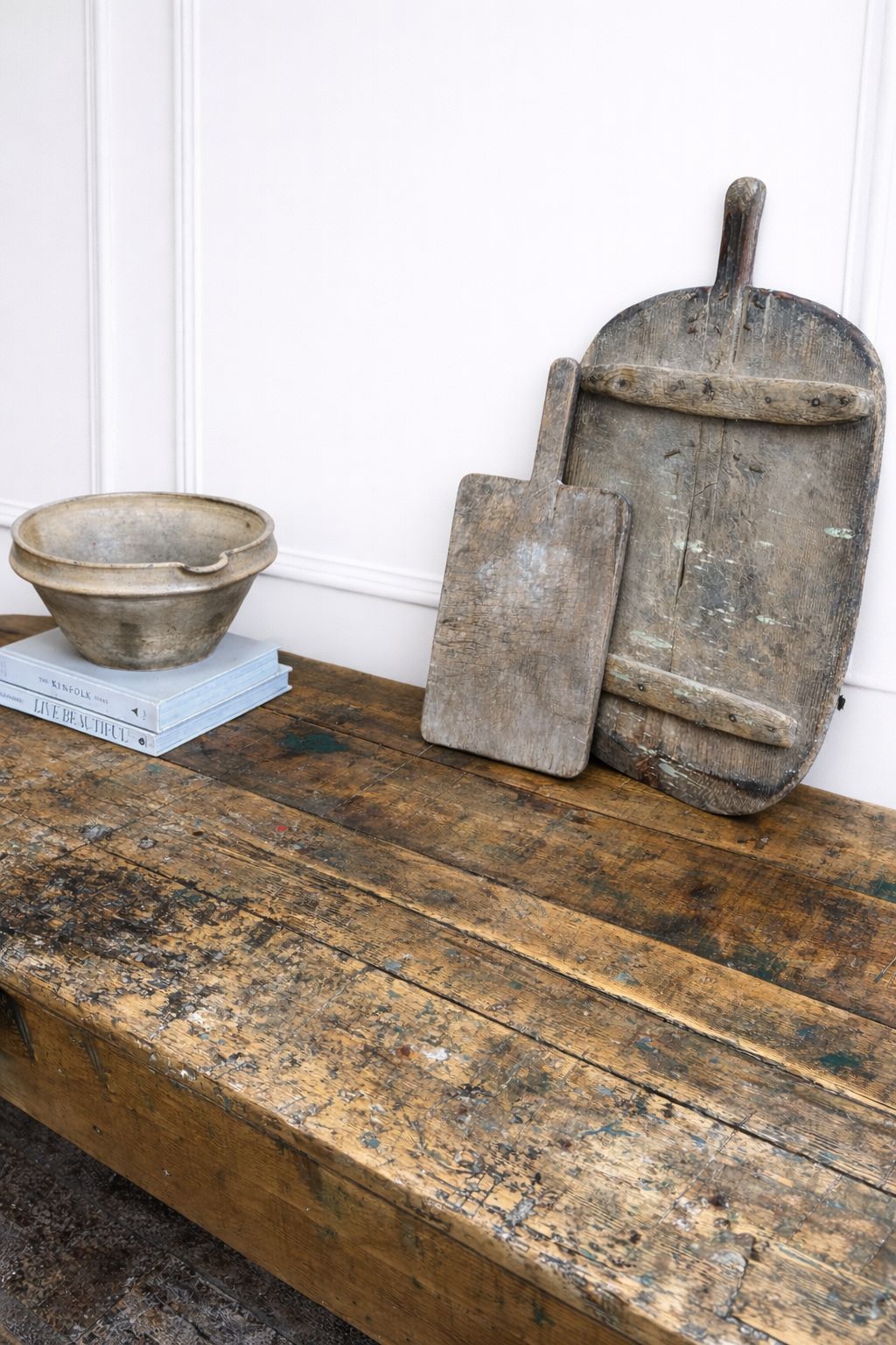 Early 1900s Antique Industrial Workbench Table photo Furniture