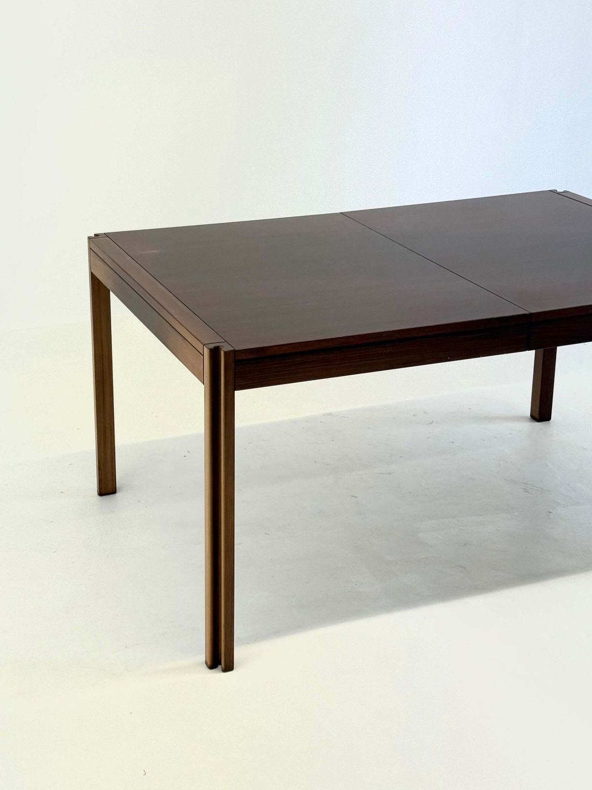 photo for sale 4d Wooden Vintage Dining Table By Angelo Mangiarotti For Molteni