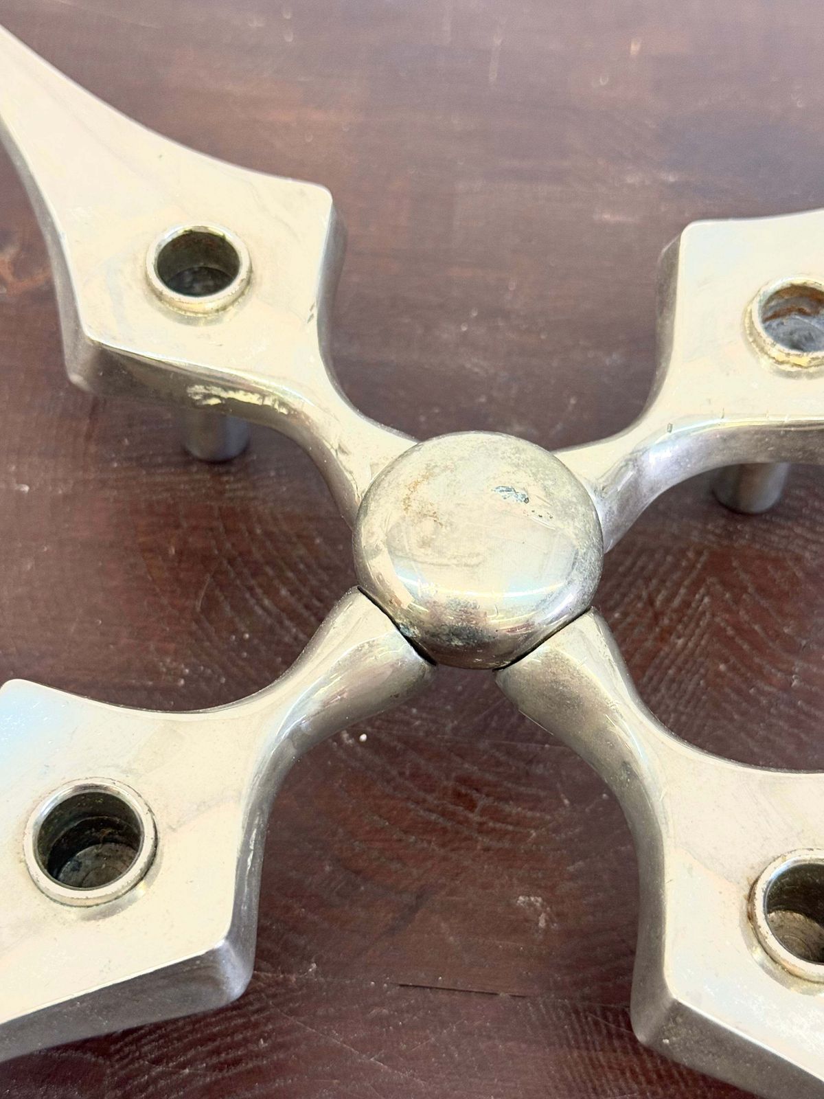 Nagel Star Shaped Candlestick By Fritz Nagel And Caesar Stoffi photo for sale
