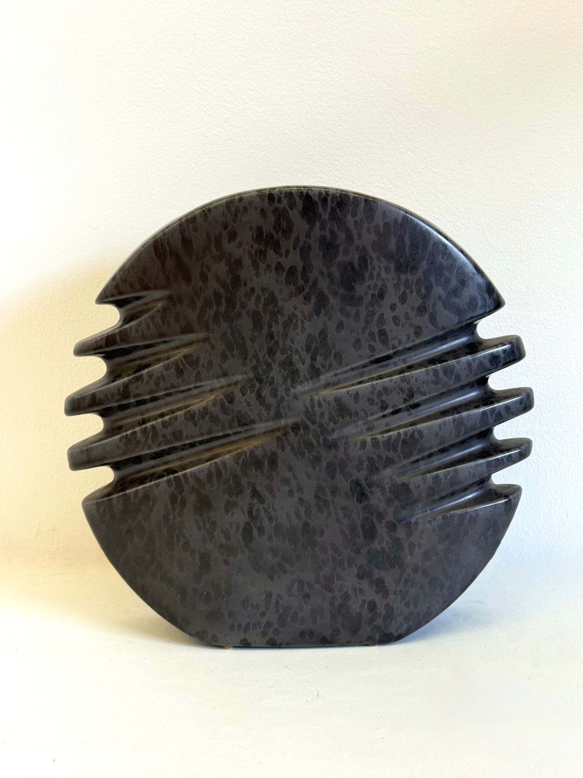 Ceramic Vase By Nereo Boaretto In Dark Grey
