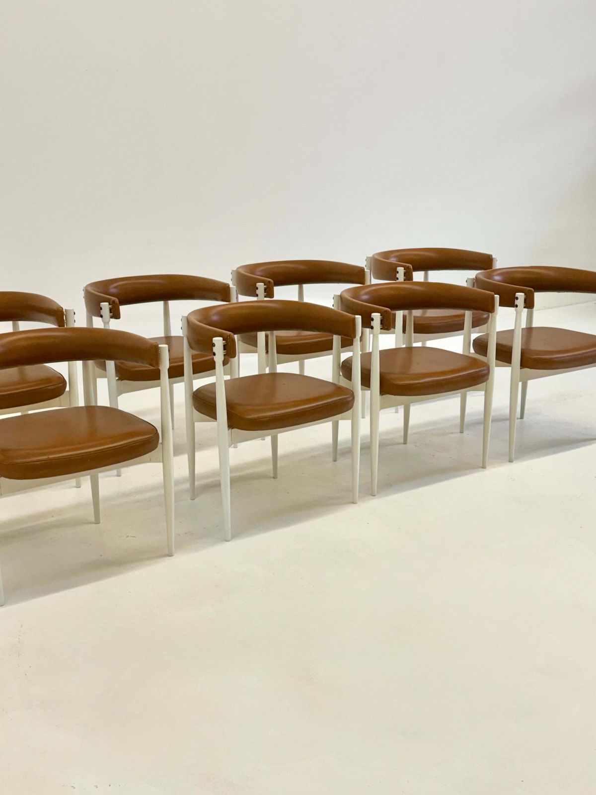 Vintage Eettafel Stoelen Van A. Dal Vera E Figli & Door Flam Sansoni