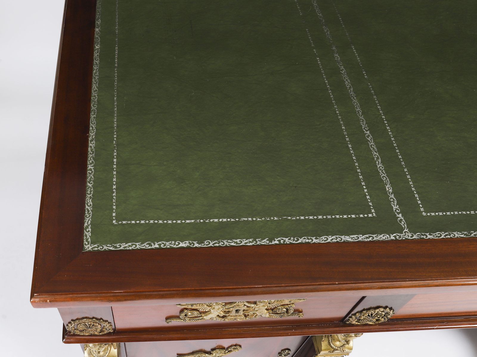 Antique French Empire Ormolu Mounted Desk 20th Century photo furniture