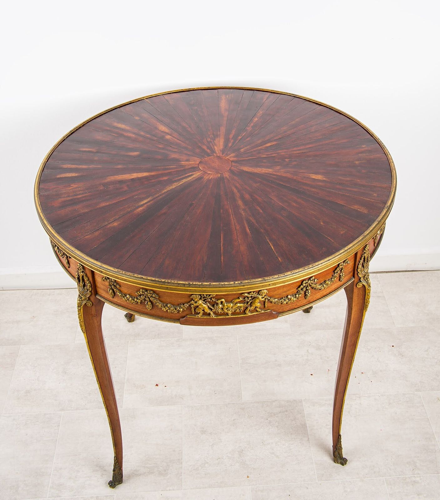 Antique French Gilt Bronze (Ormolu) Mounted Centre Table In The Manner Of François Linke, C.1900 photo for sale