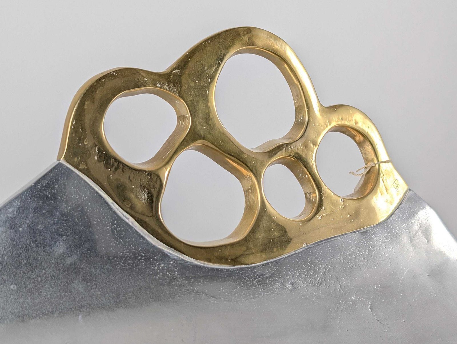Aluminum And Brass Log Rack By David Marshall, Spain, 1980s photo furniture