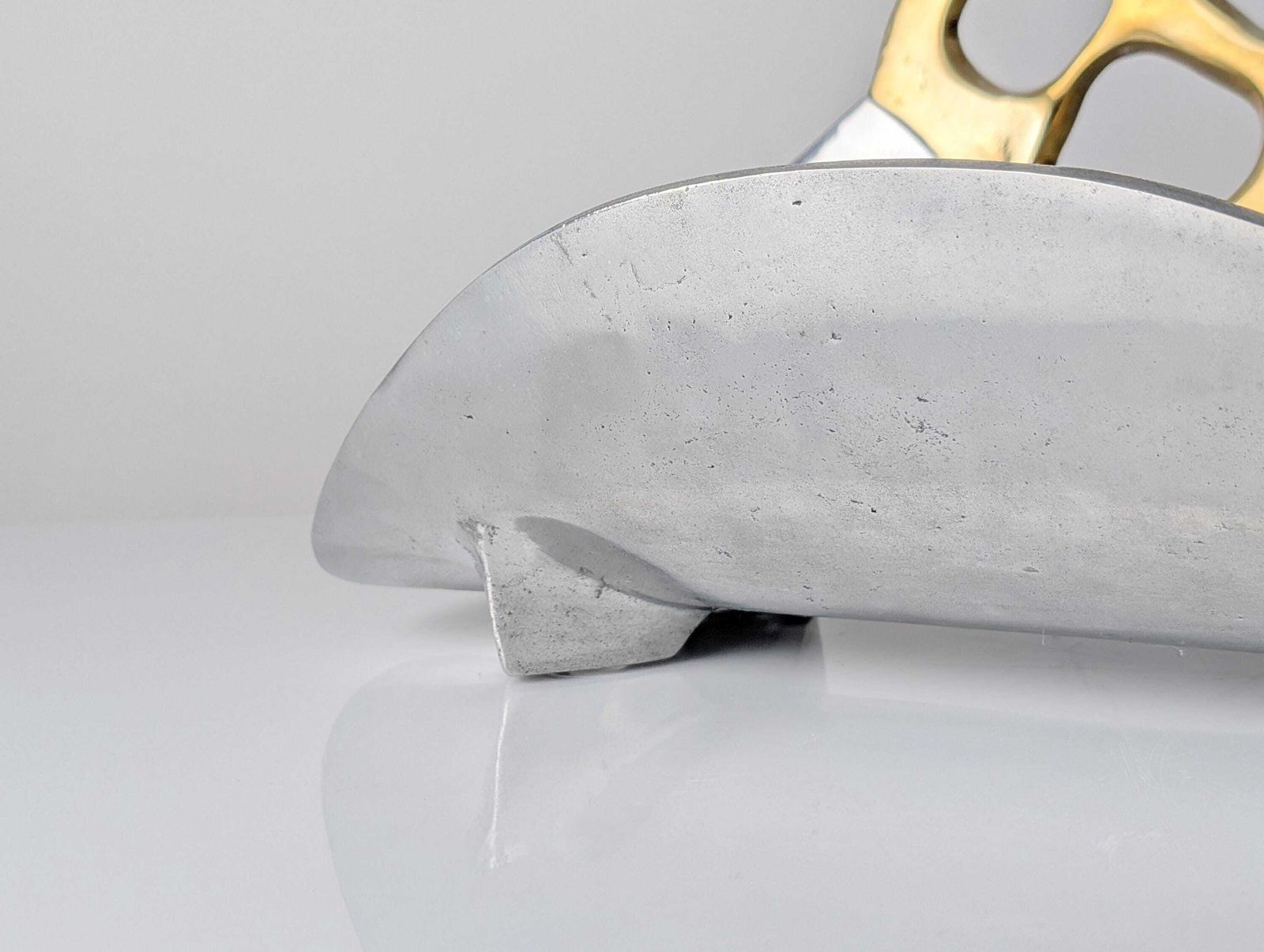 Aluminum And Brass Log Rack By David Marshall, Spain, 1980s photo Home Fixtures