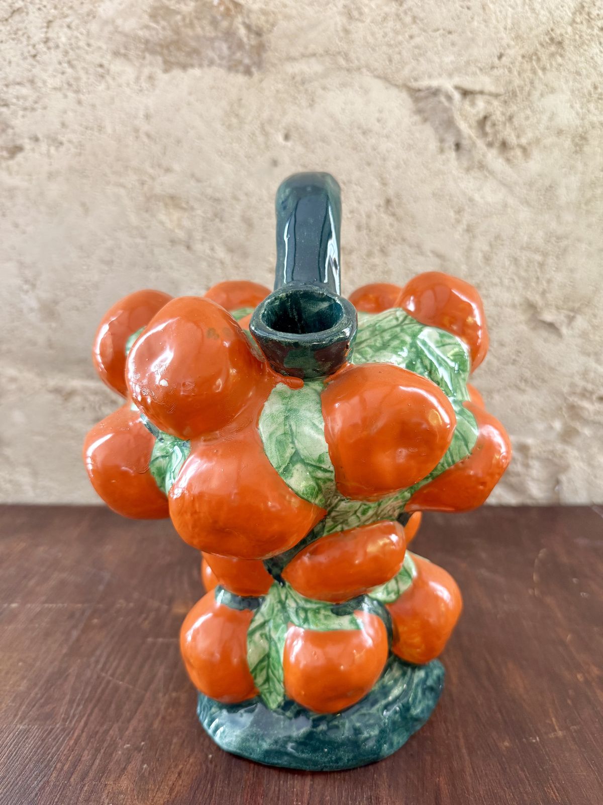 1950s Spanish Majolica Water Cooler Pitcher photo furniture