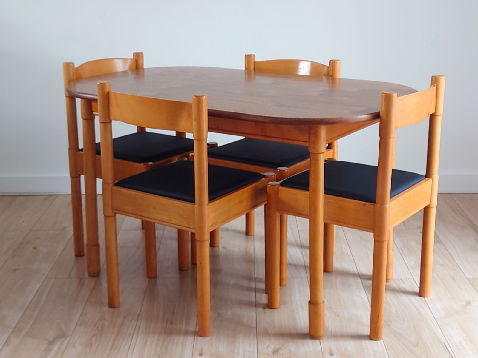Mid Century Retro Vico Magistretti Style Formica Dining Table And Chairs photo furniture