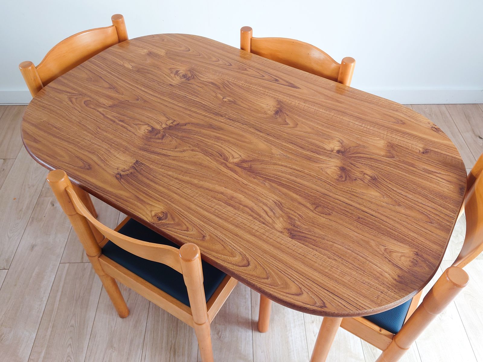Mid Century Retro Vico Magistretti Style Formica Dining Table And Chairs photo Furniture