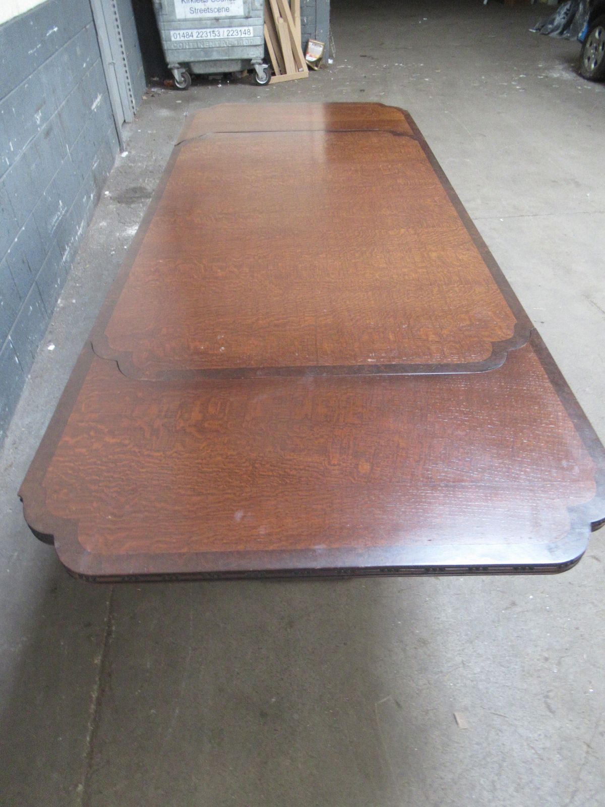 Large  Extending  Oak Dining Table  To Seat 8/10 photo Furniture