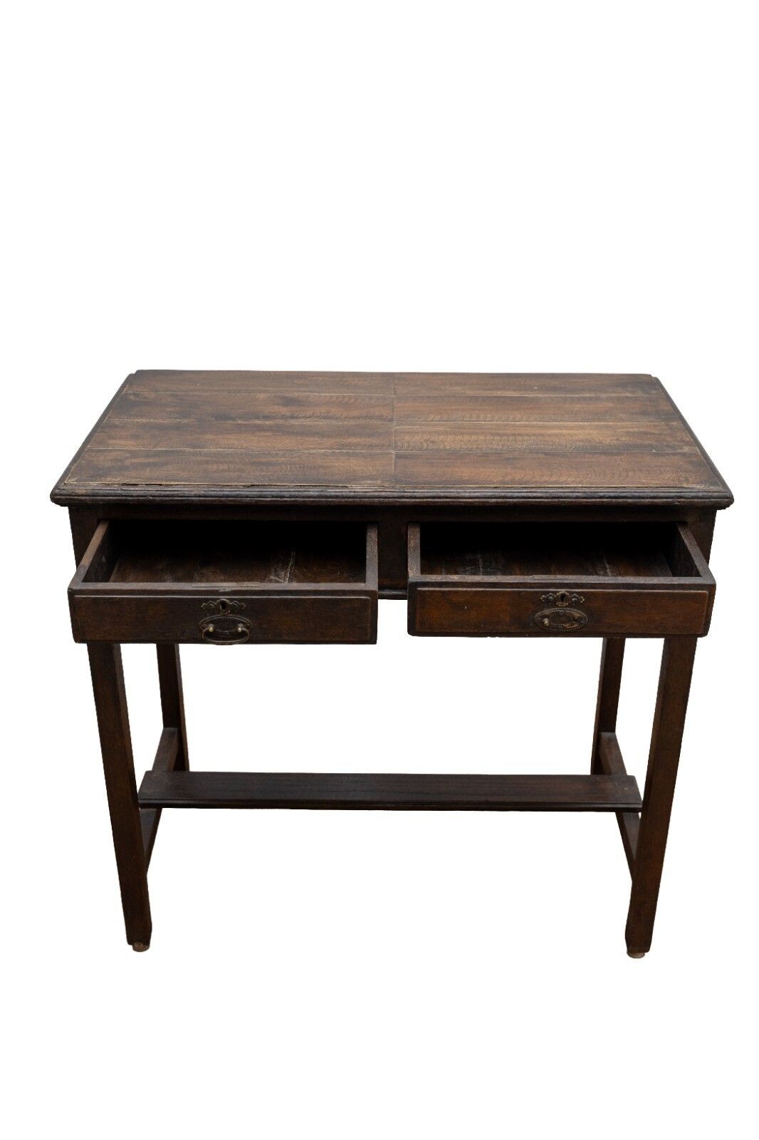 Vintage Antique Colonial Indian Hardwood Wooden Desk Console Table photo for sale