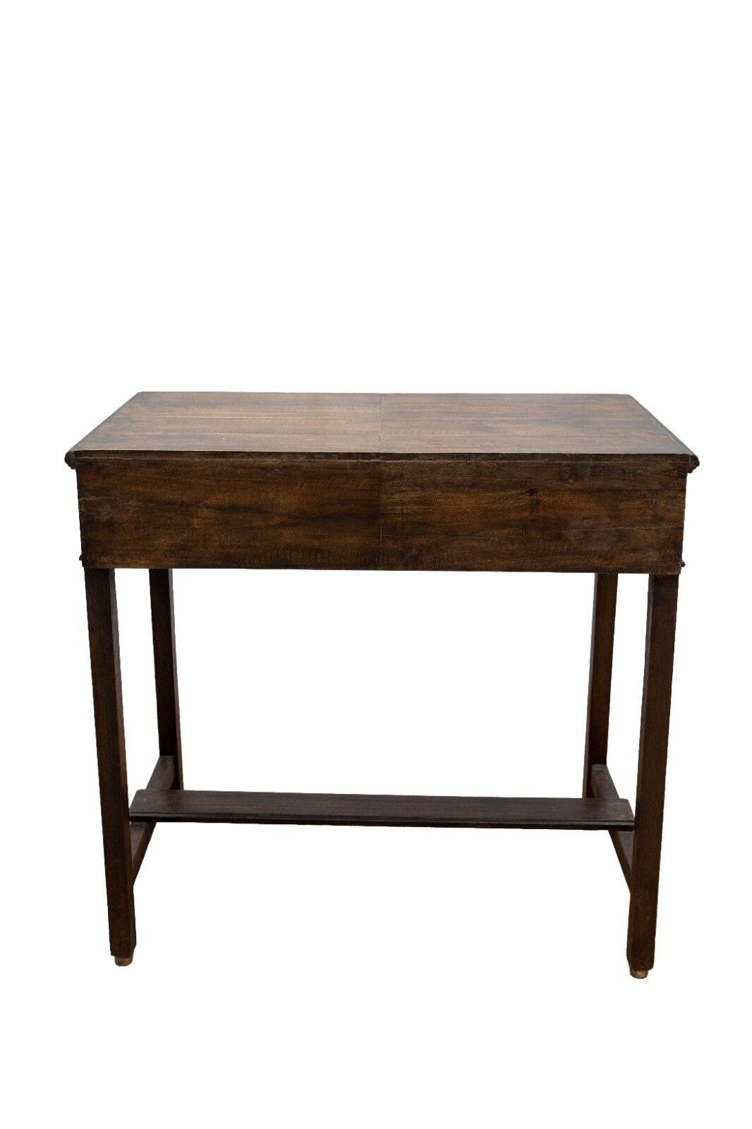 Vintage Antique Colonial Indian Hardwood Wooden Desk Console Table photo vinterior