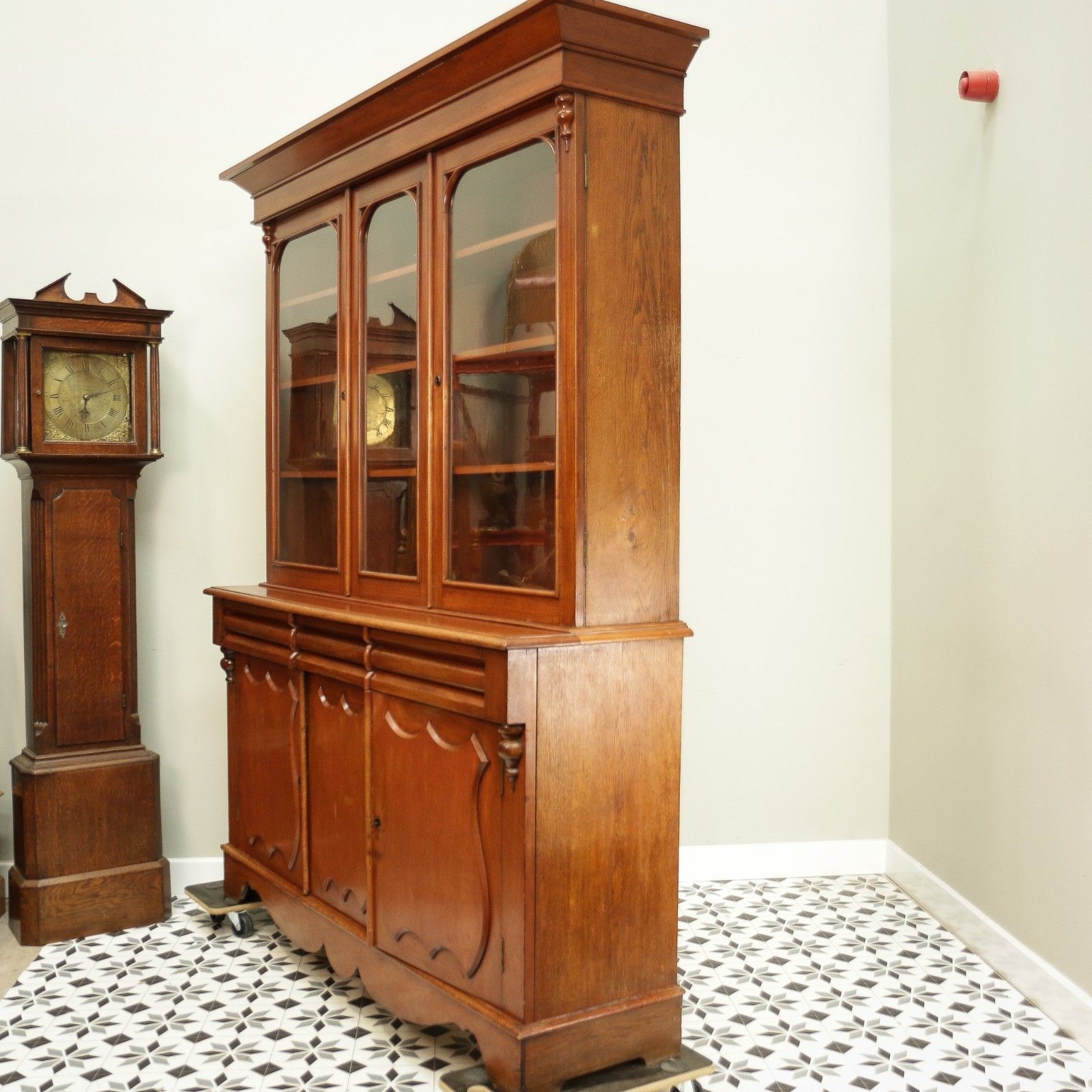 photo furniture Antique Mahogany Bookcase Kitchen Dresser Display Cabinet  Late Victorian