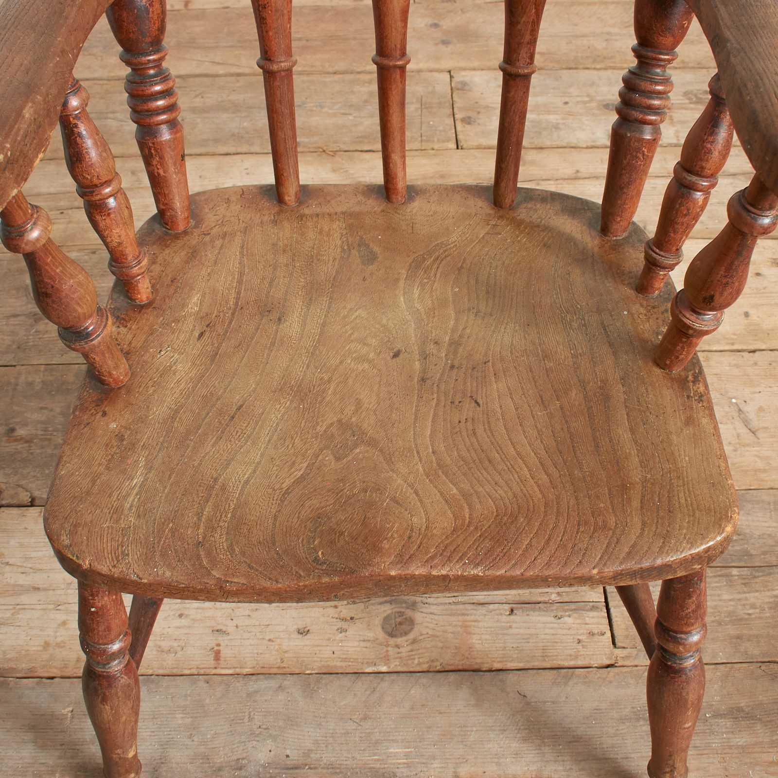 Antique Windsor Farmhouse Chair – Spindle Back photo for sale