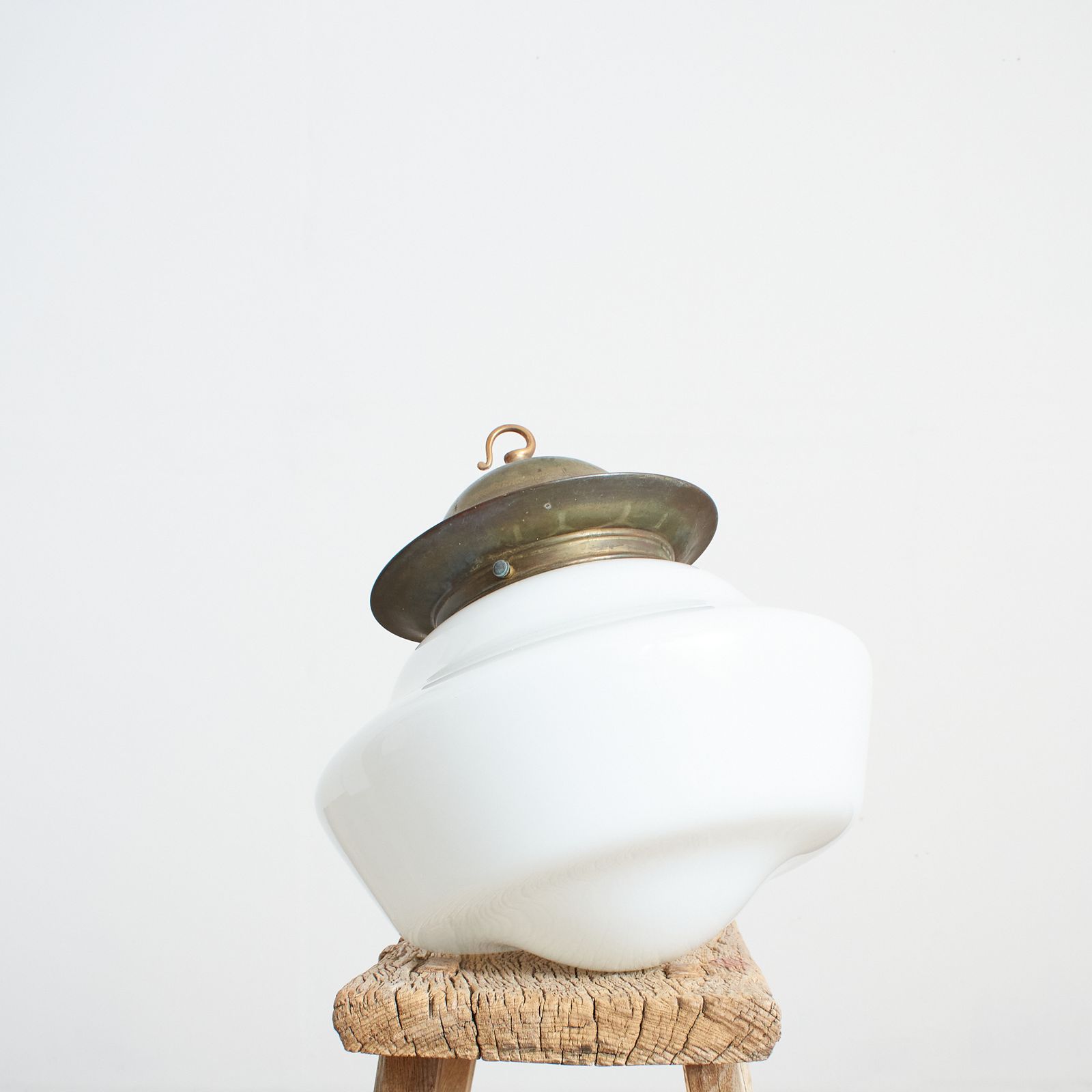 Antique Church Opaline Glass Pendant Light – Am photo furniture
