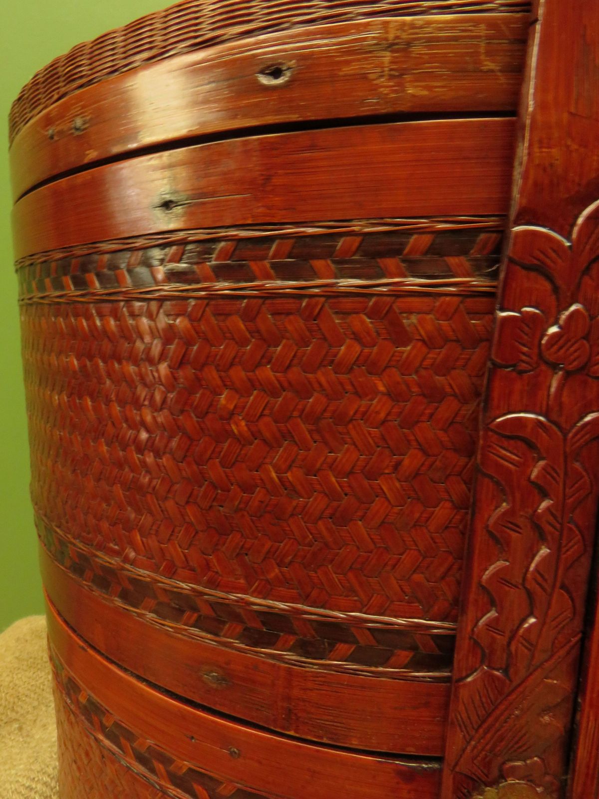 photo for sale Large Chinese Wedding Basket With Two Tiers