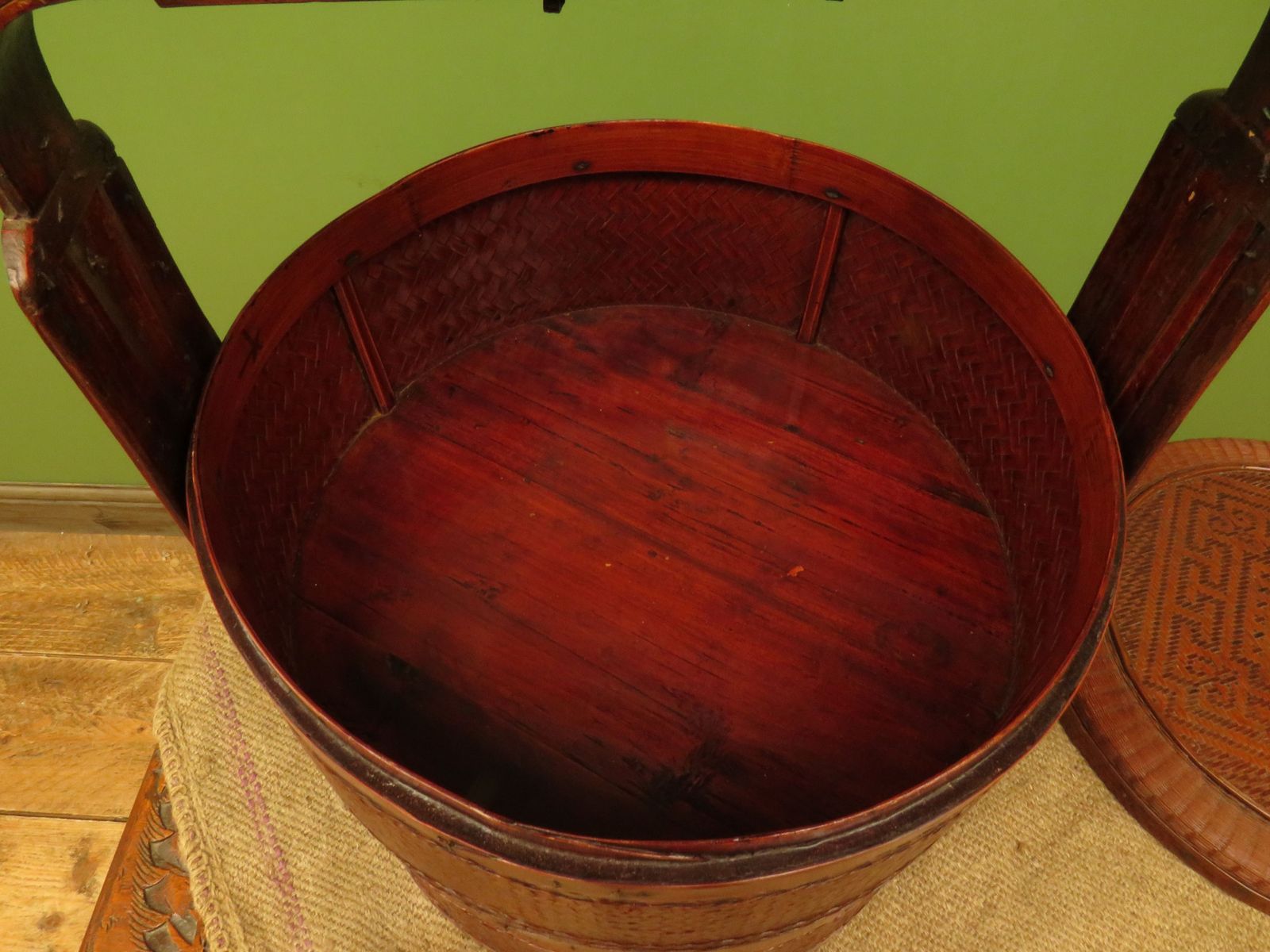 Home Decor Large Chinese Wedding Basket With Two Tiers photo