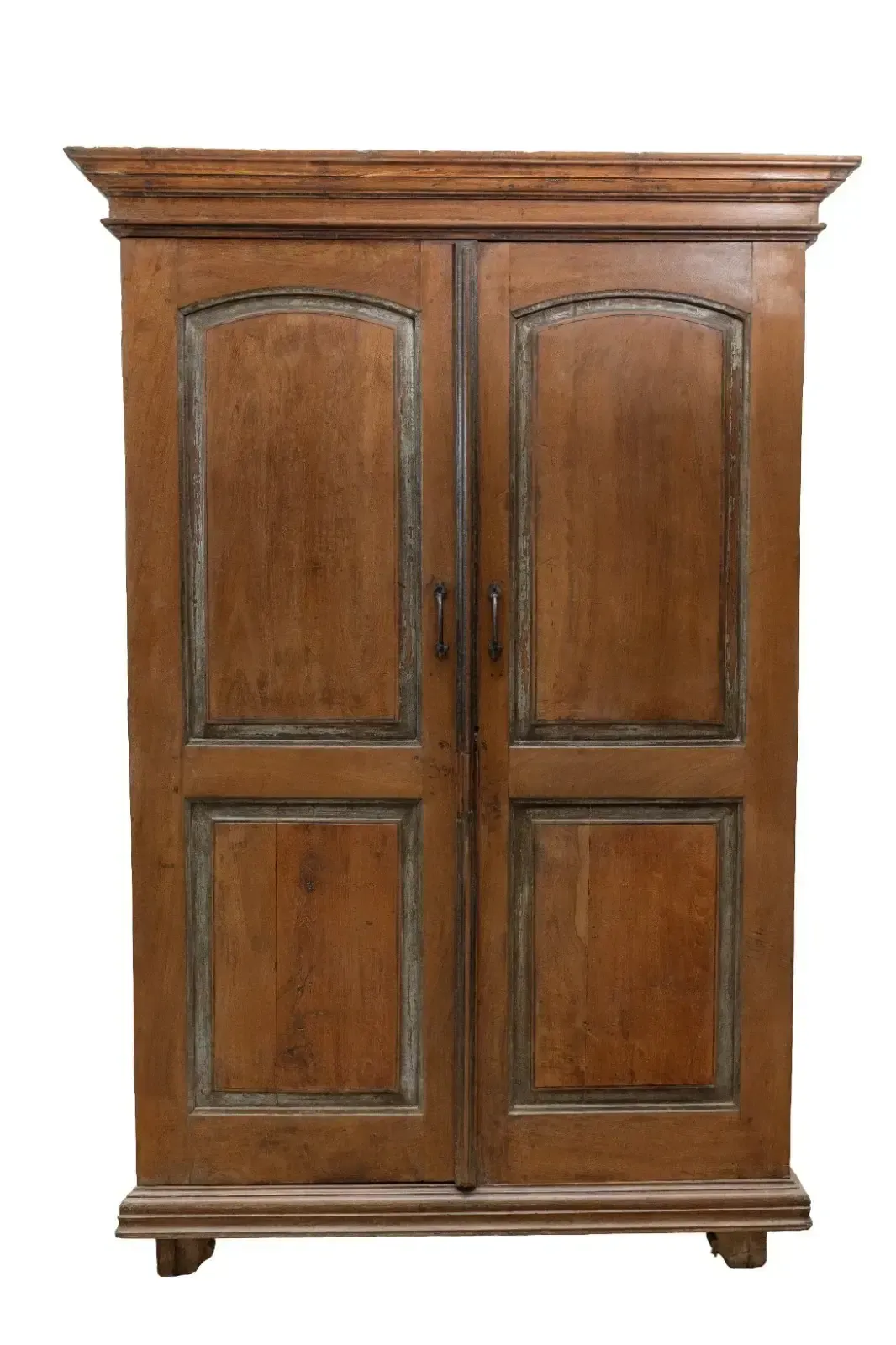 Large Vintage Antique Colonial Indian Hardwood Wardrobe Houskeepers Cupboard