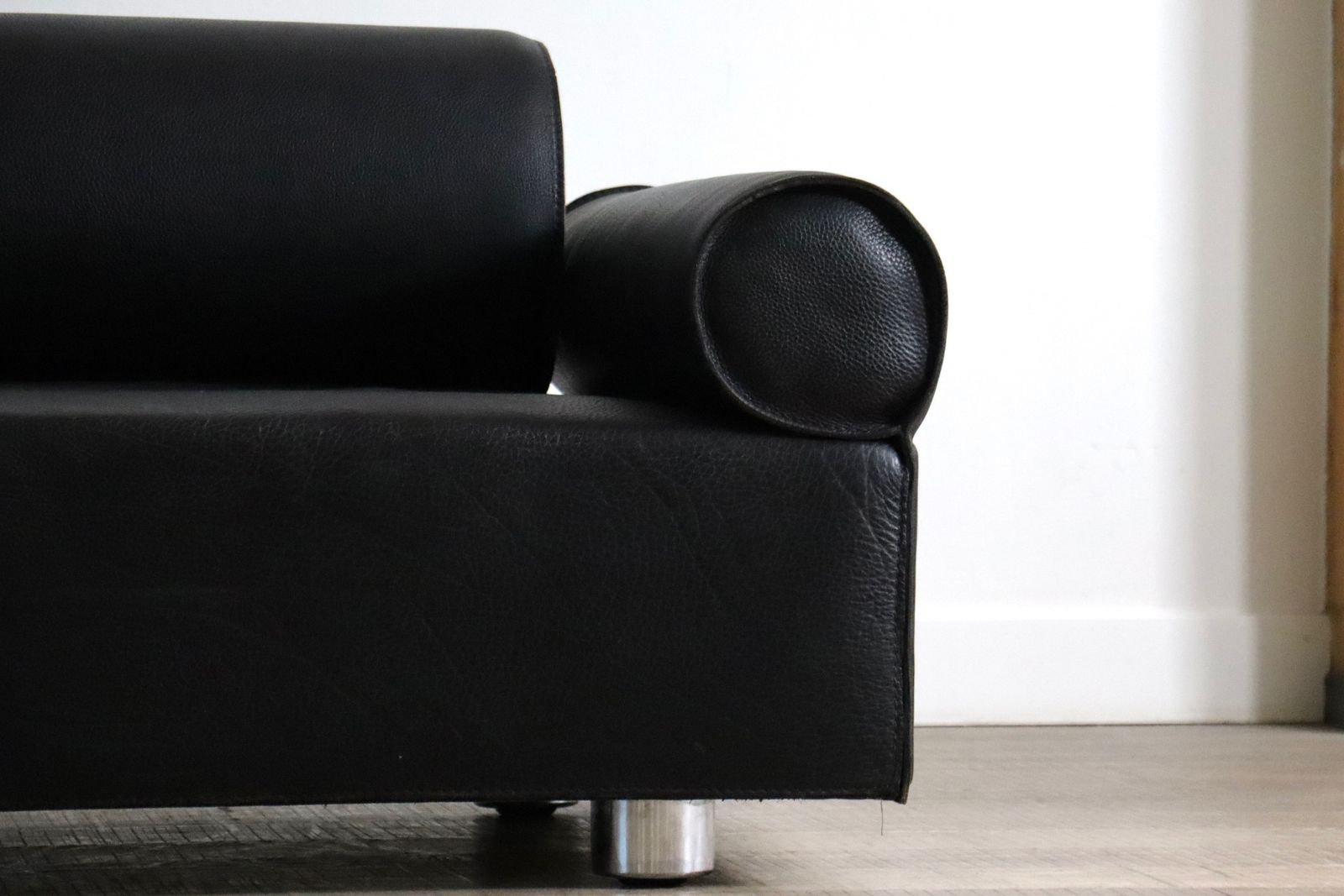 Marzio Cecchi Sofa Daybed In Buffalo Leer, Italië Jaren 1970 photo vintage