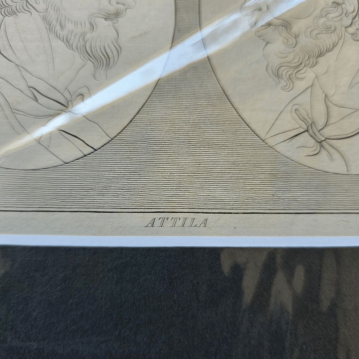 Antique Engraving Of Attila By Thomas Holloway, From Around 1800 photo Art