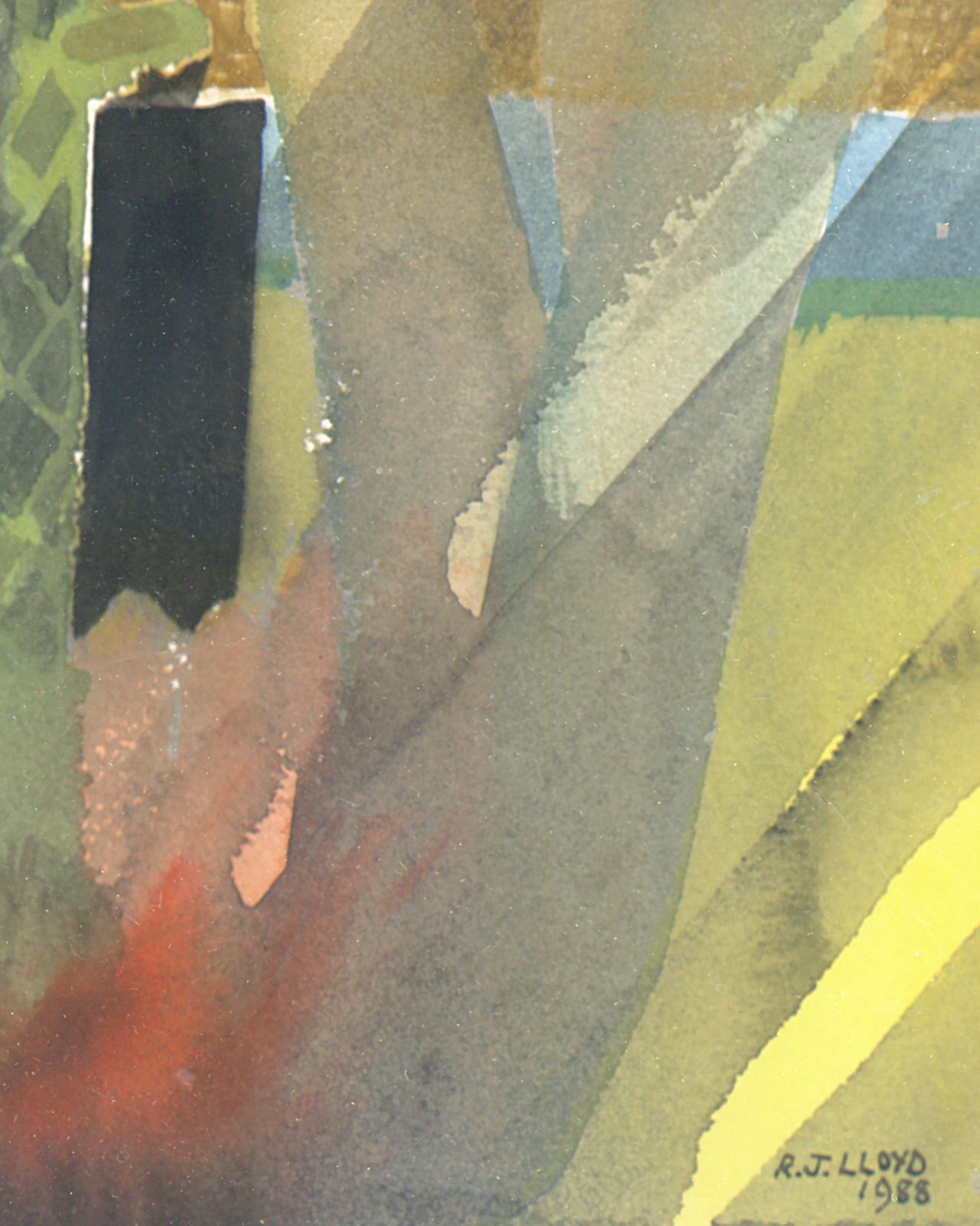 Beautiful Subtle Watercolour Painting By R.J. Lloyd photo Art