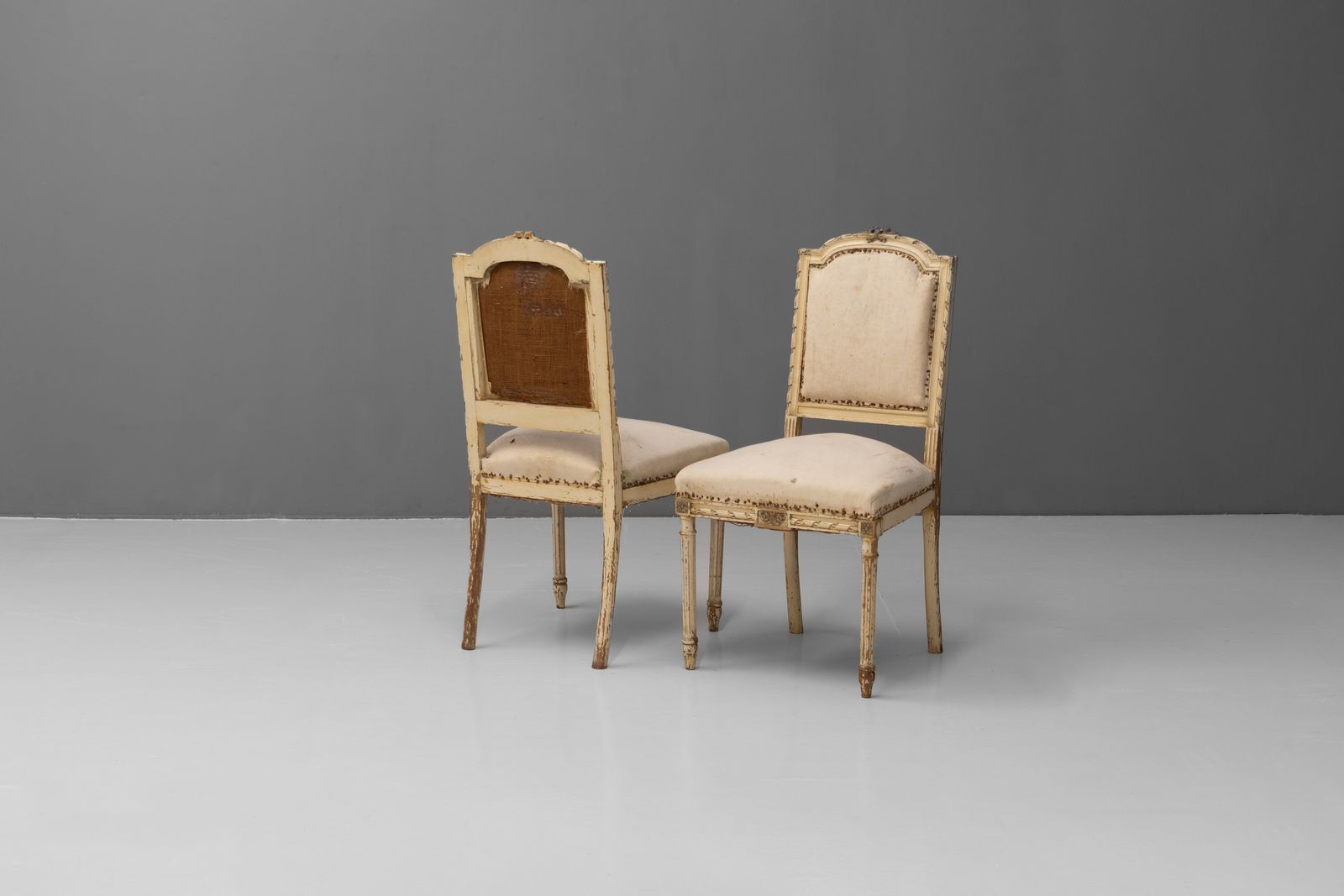 Pair Of French Side Chairs, 1800s photo furniture