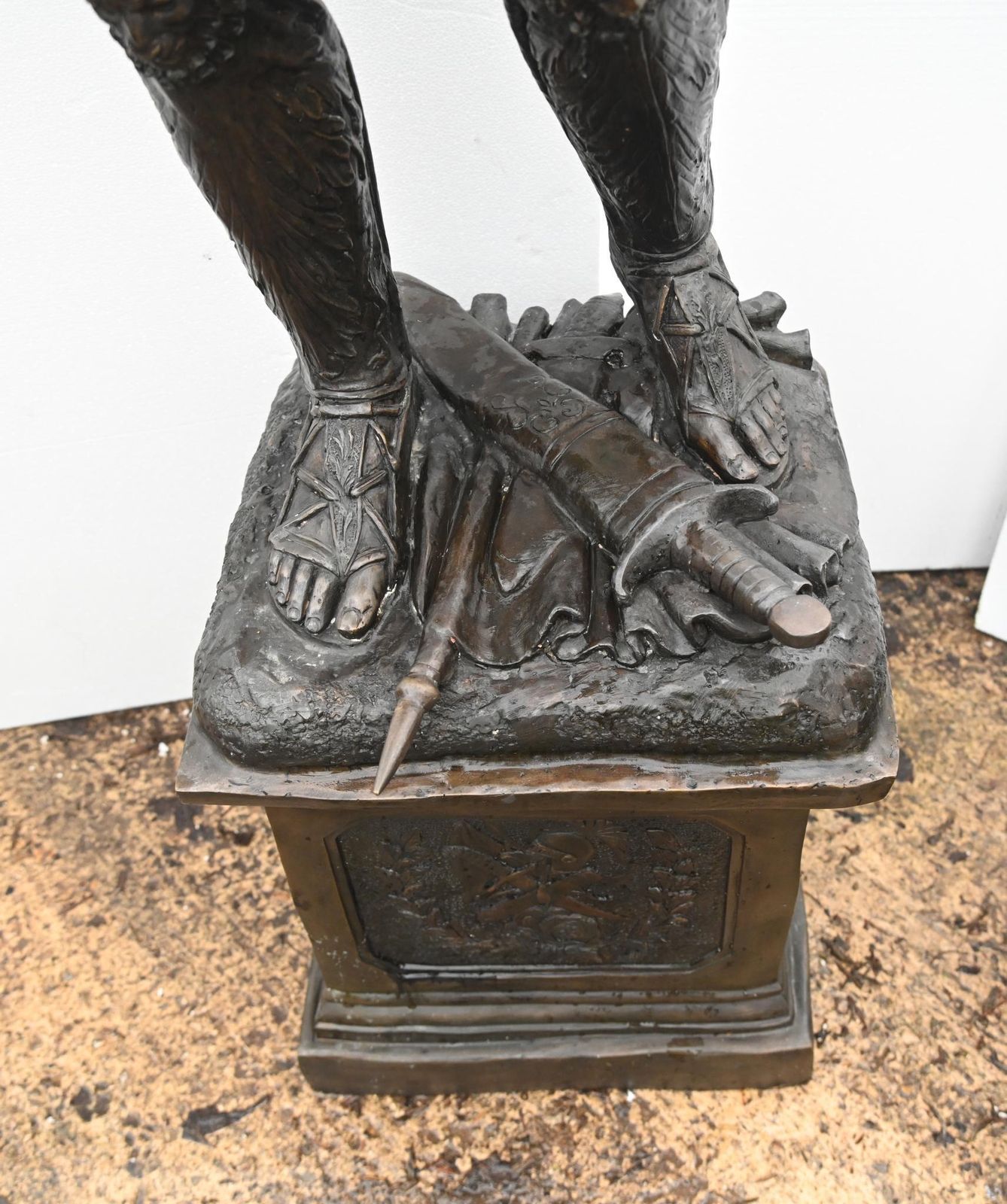 photo for sale Xl Bronze Roman Gladiator Statues Lamps Figures 8 Ft 246 Cm Security Guards