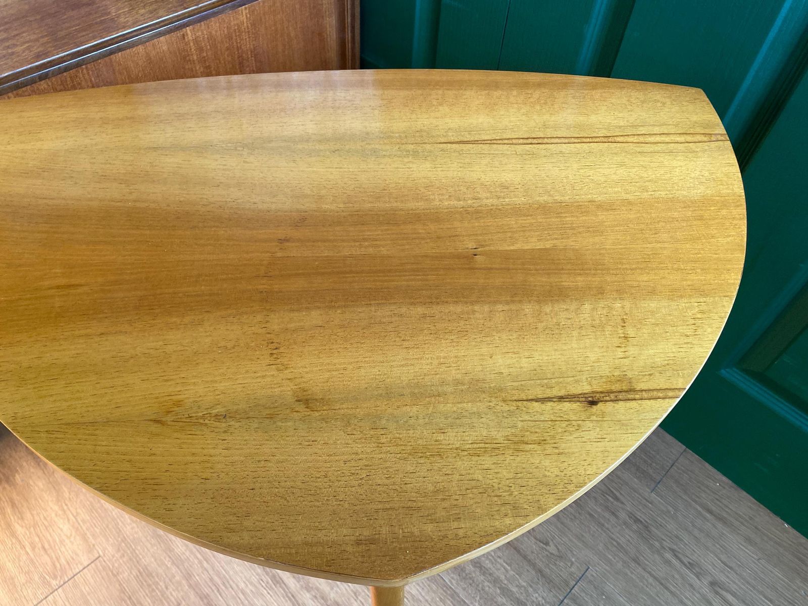 Mid Century 1960s Teak Asymmetric Tables Coffee Table photo vintage