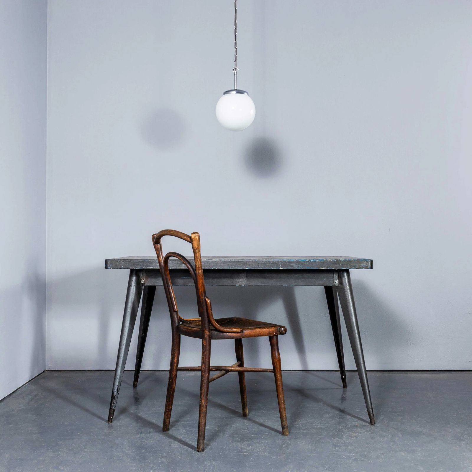 photo for sale 1950’s Plain Opaline Pendant Glass – 20cm