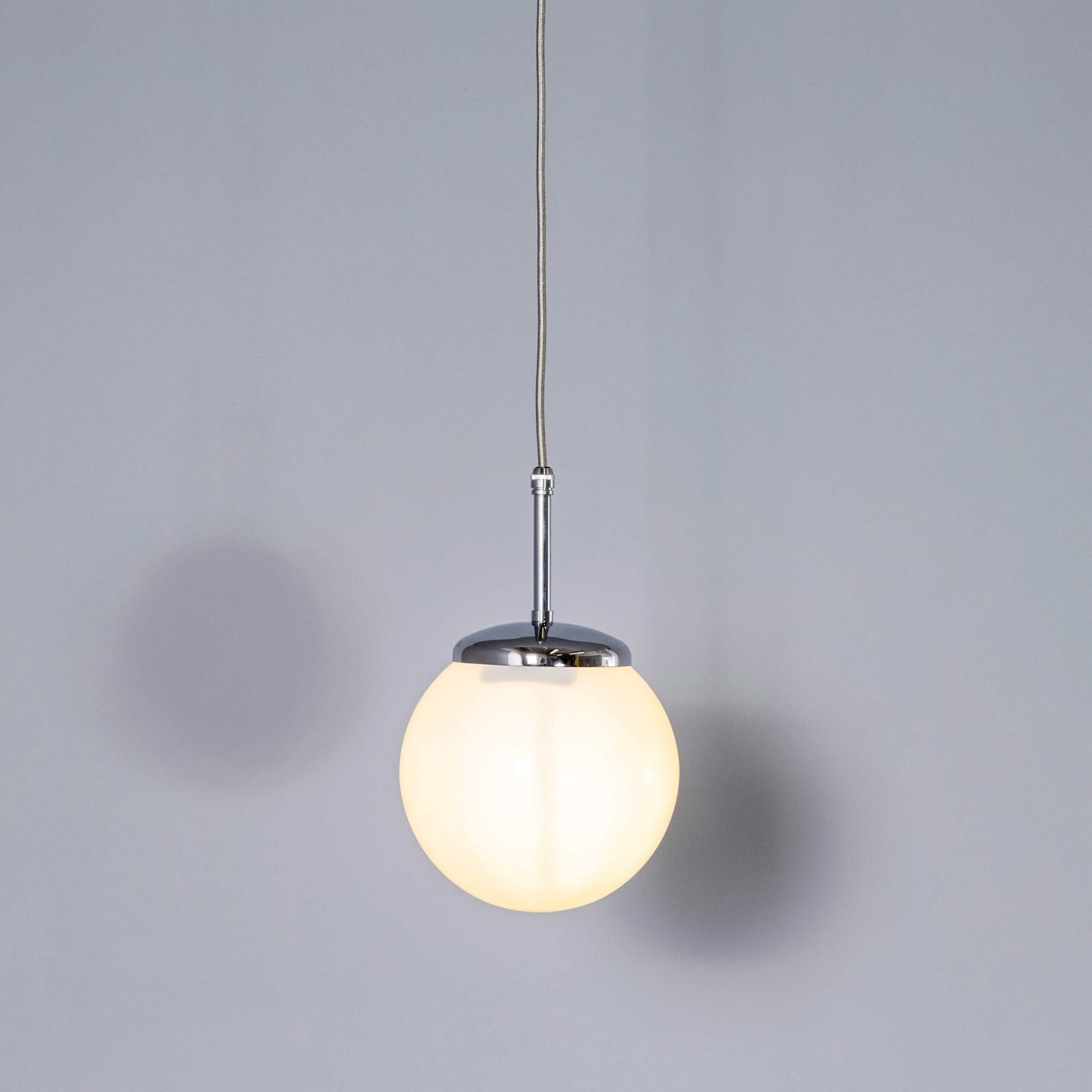 photo buy 1950’s Plain Opaline Pendant Glass – 20cm