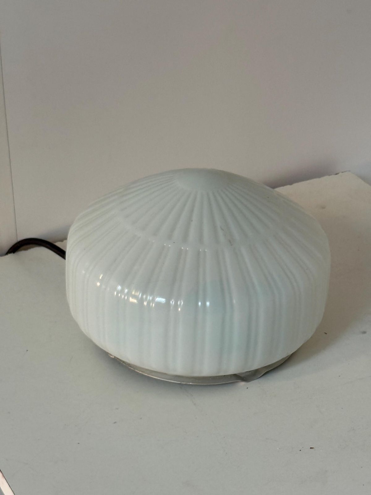 photo furniture Art Deco (Style)   Ceiling Or Wall Mounted Lamp With Opaline Glass And Metal Mount   Ca. 1960, Czechoslovakia   Multiple In Stock