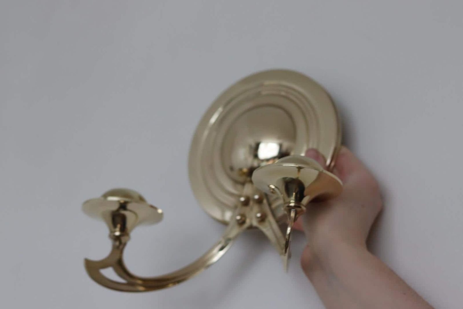 Pair Of Mid Century Swedish Brass Sconces photo buy