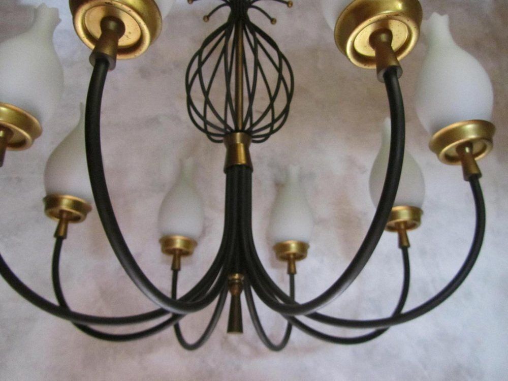 Vintage Chandeliers By Angelo Lelii For Arredoluce, Italy, 1950, Set Of 2 photo buy